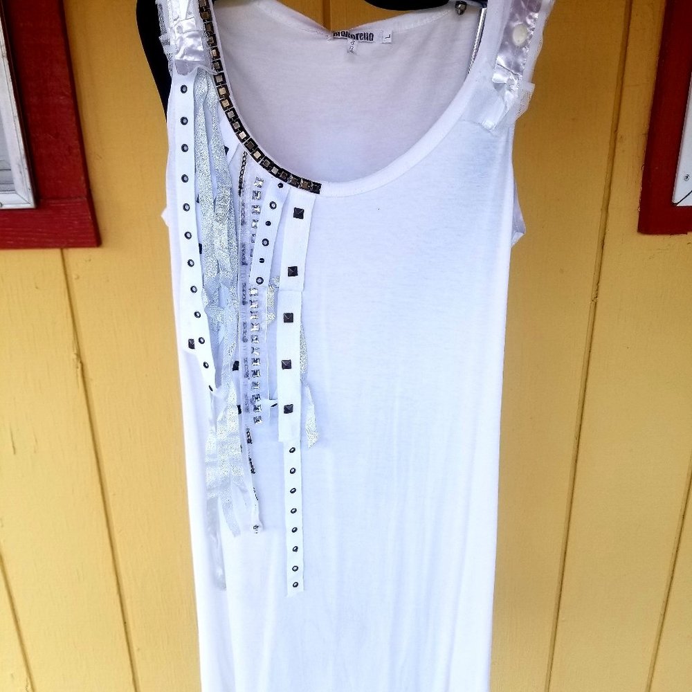 BOHEMIAN WHITE SHEATH DRESS